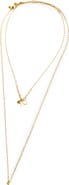 Madewell Long Horn Mother of Pearl Layered Necklace