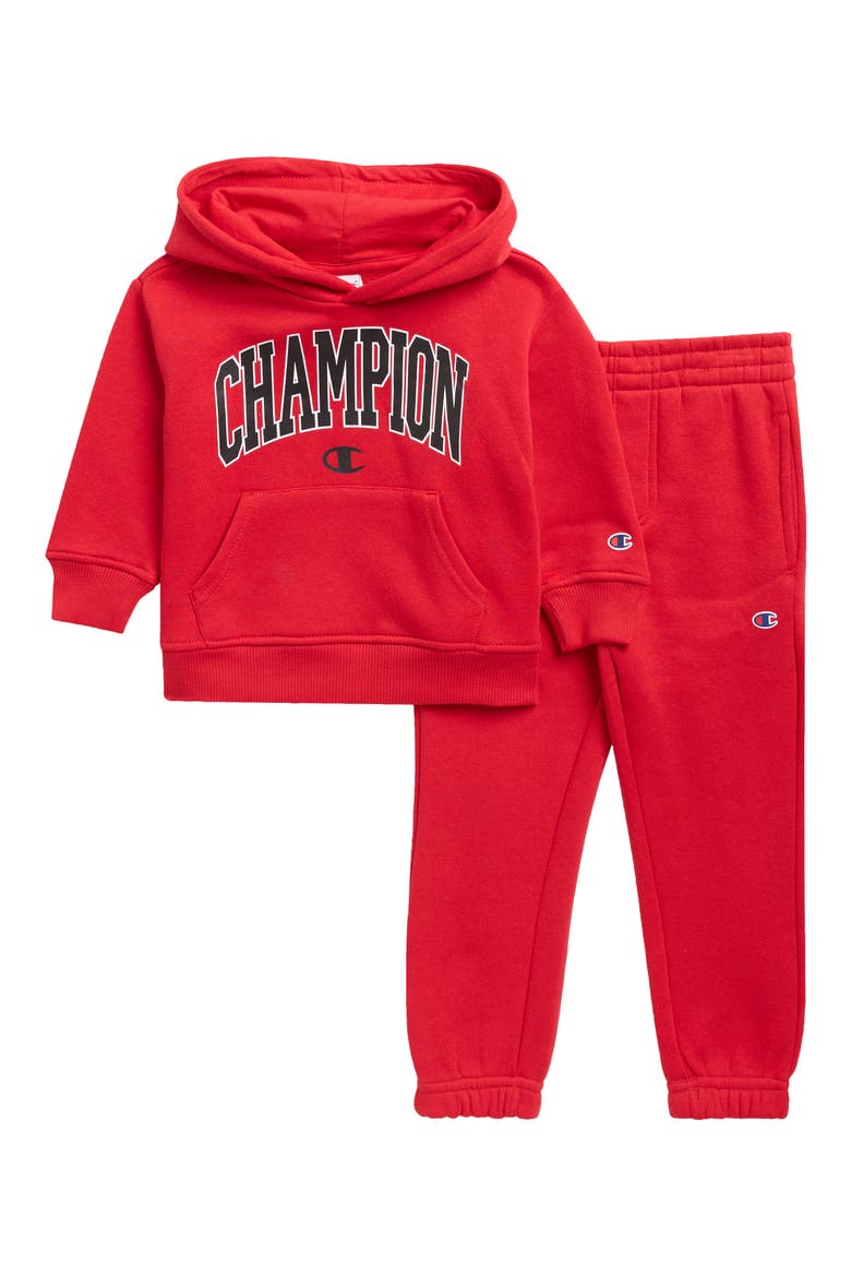 Kids' Signature Hoodie & Joggers Set, Main, color, LYCHEE