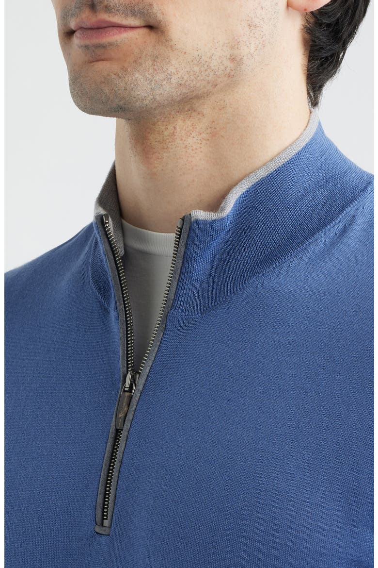 Saratoga Merino Wool Quarter Zip, Alternate, color, FALCON