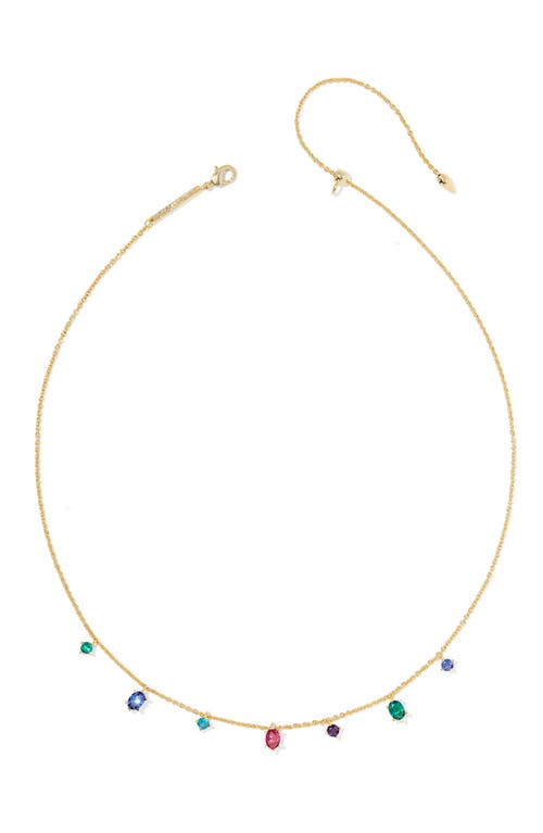 Kendra Scott Cailin Delicate Strand Necklace In Multi