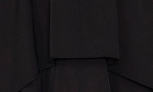 Vince Camuto Flutter Sleeve Tiered Dress In Rich Black