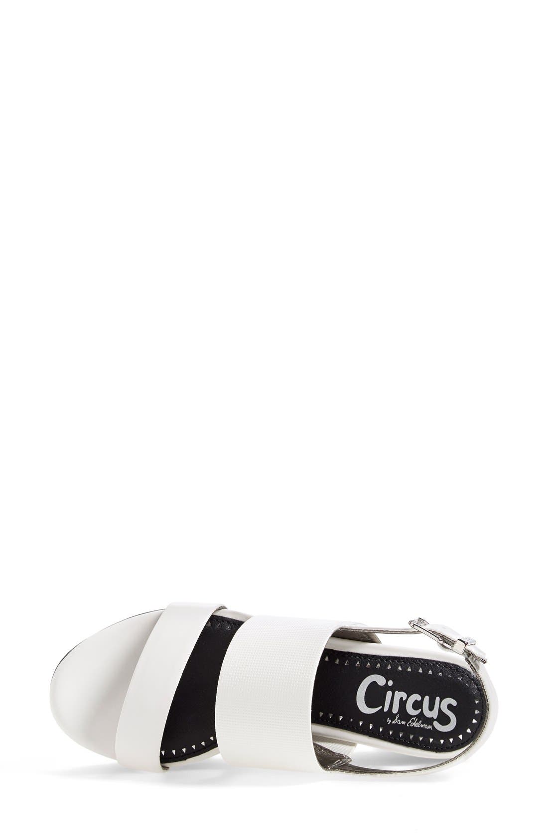 Circus by Sam Edelman 'Chandler' Platform Sandal, Alternate, color, BRIGHT WHITE