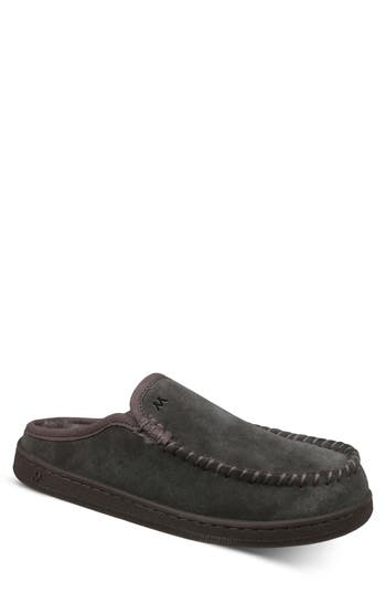 Mykos Craig Faux Shearling Lined Slipper In Gray