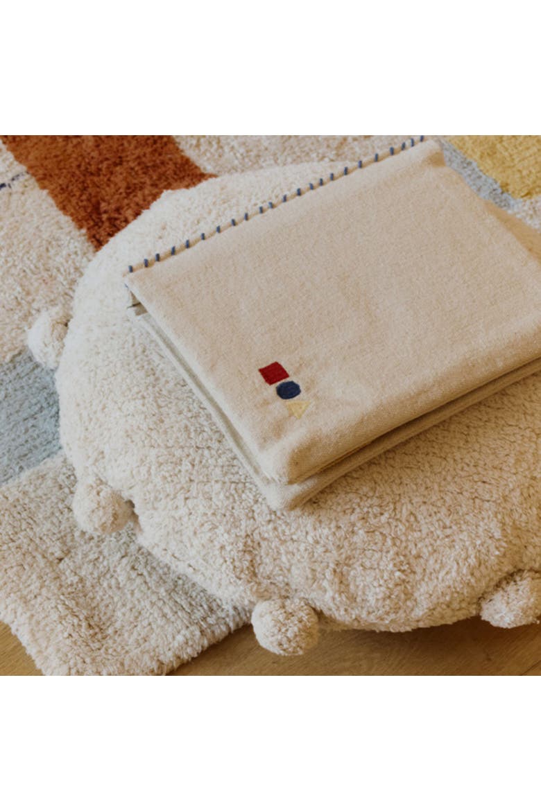 Floor cushion Bubbly, Alternate, color, Natural