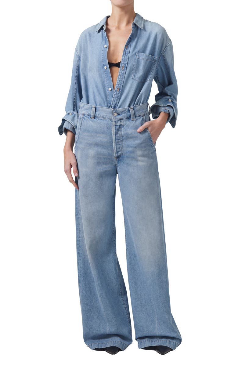 Citizens of Humanity Beverly Slouchy Denim Bootcut Jeans, Alternate, color, Lune