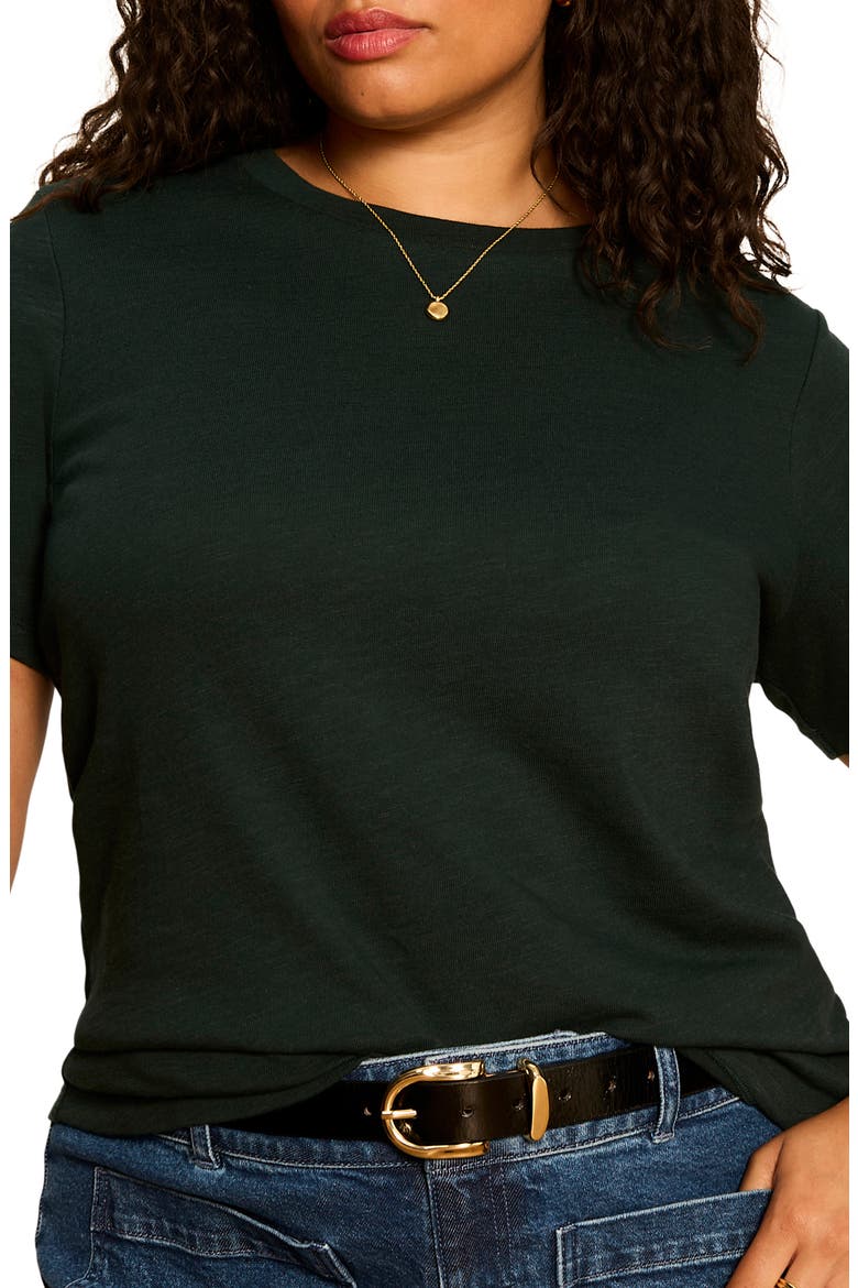 Icon Cotton T-Shirt, Alternate, color, FOREST GREEN