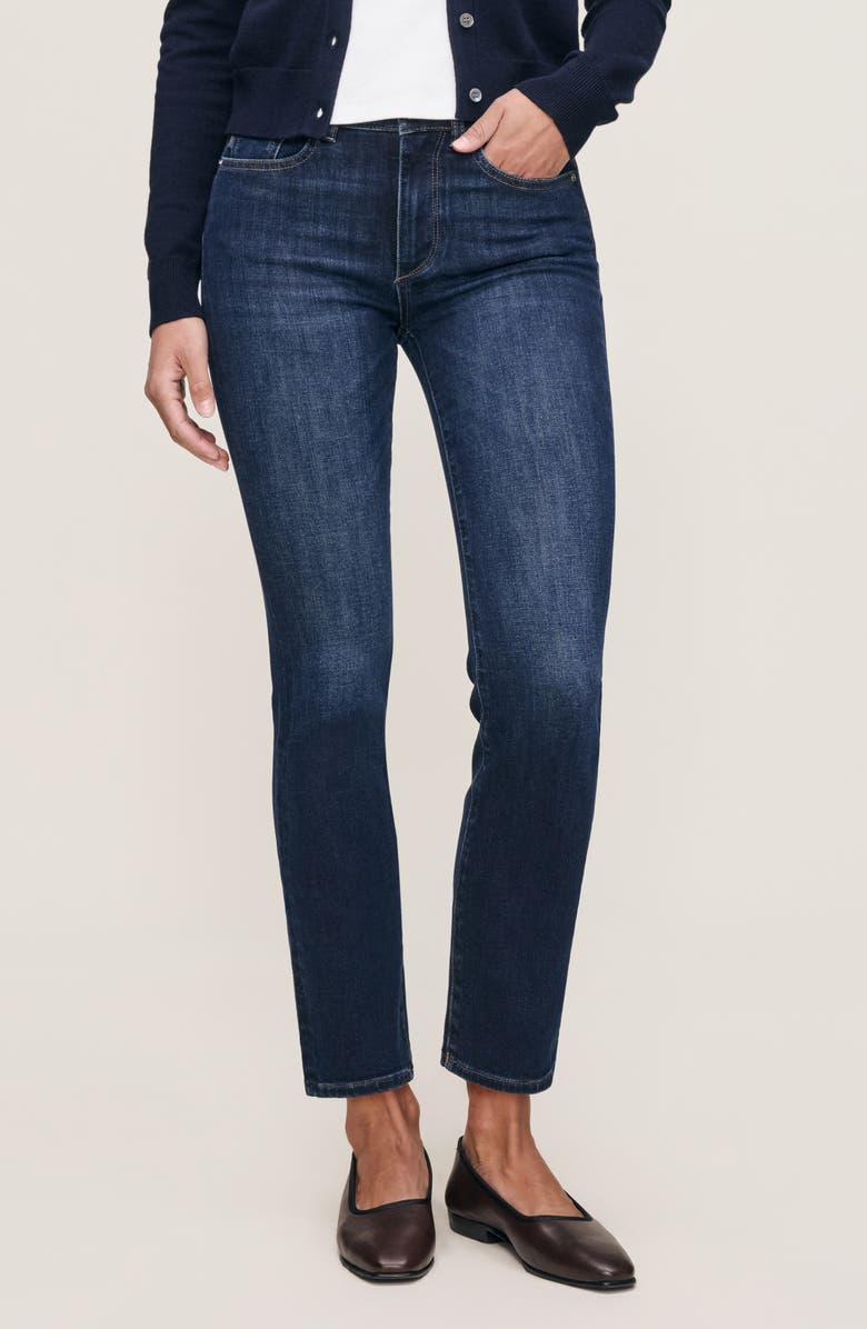 DL1961 Mara Instasculpt<sup>™</sup> Straight Mid Rise Ankle Jeans, Main, color, Eastside
