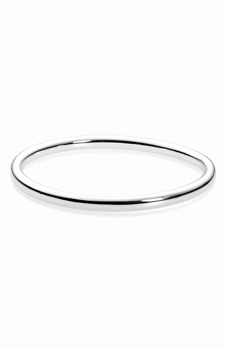 ARGENTO VIVO Thin Whitney Bangle Bracelet, Main, color, 