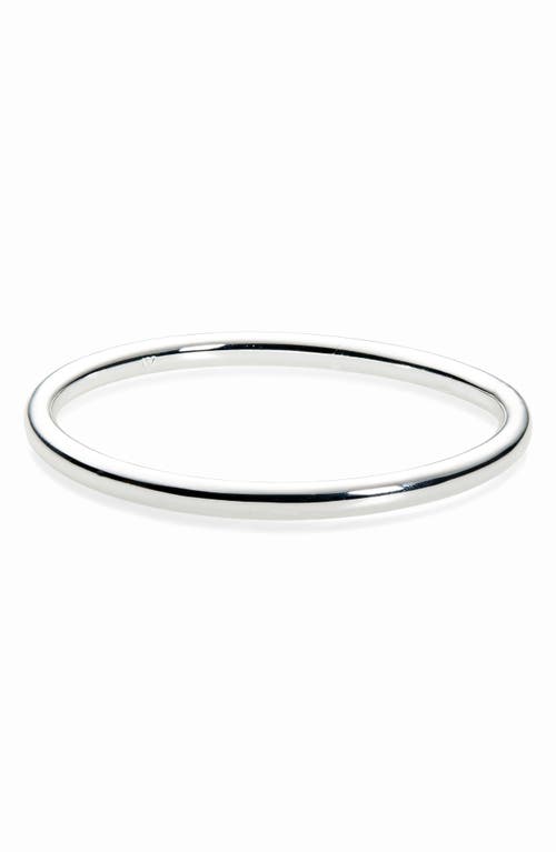 Argento Vivo Two-tone Convex Cuff Bracelet In Silver