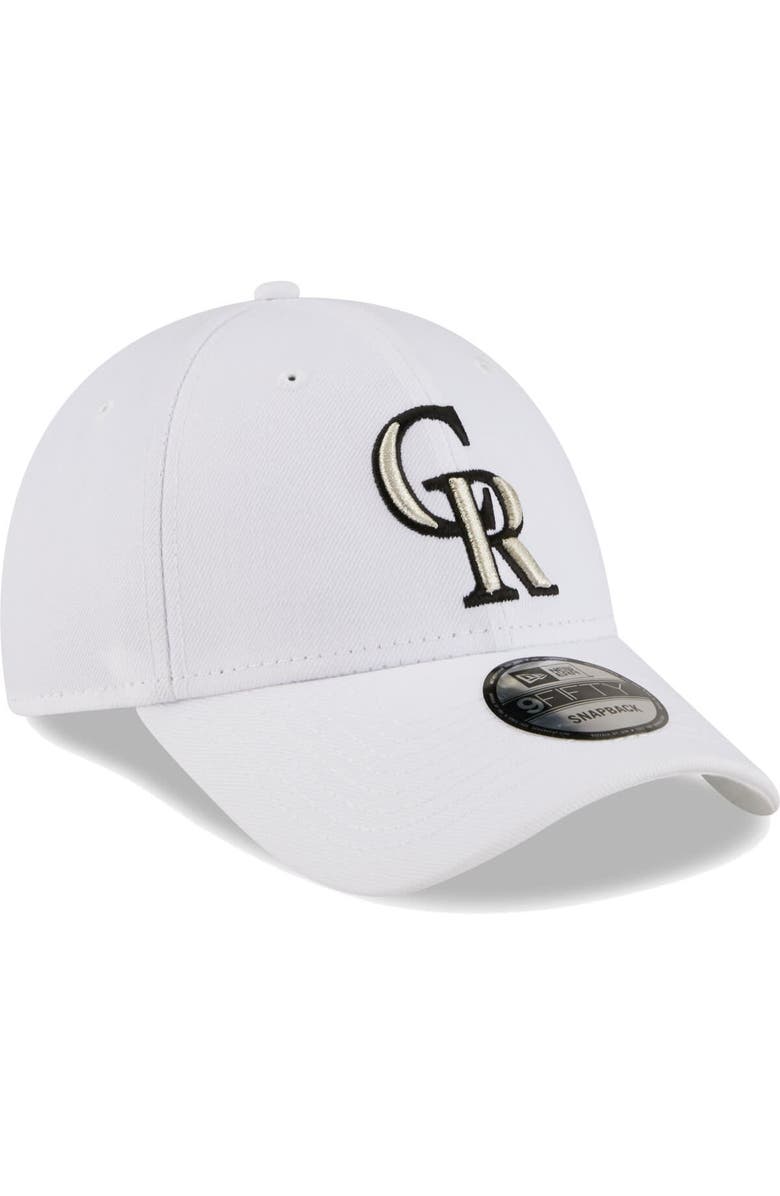 New Era Men's New Era White Colorado Rockies League II 9FORTY Adjustable Hat, Alternate, color, White