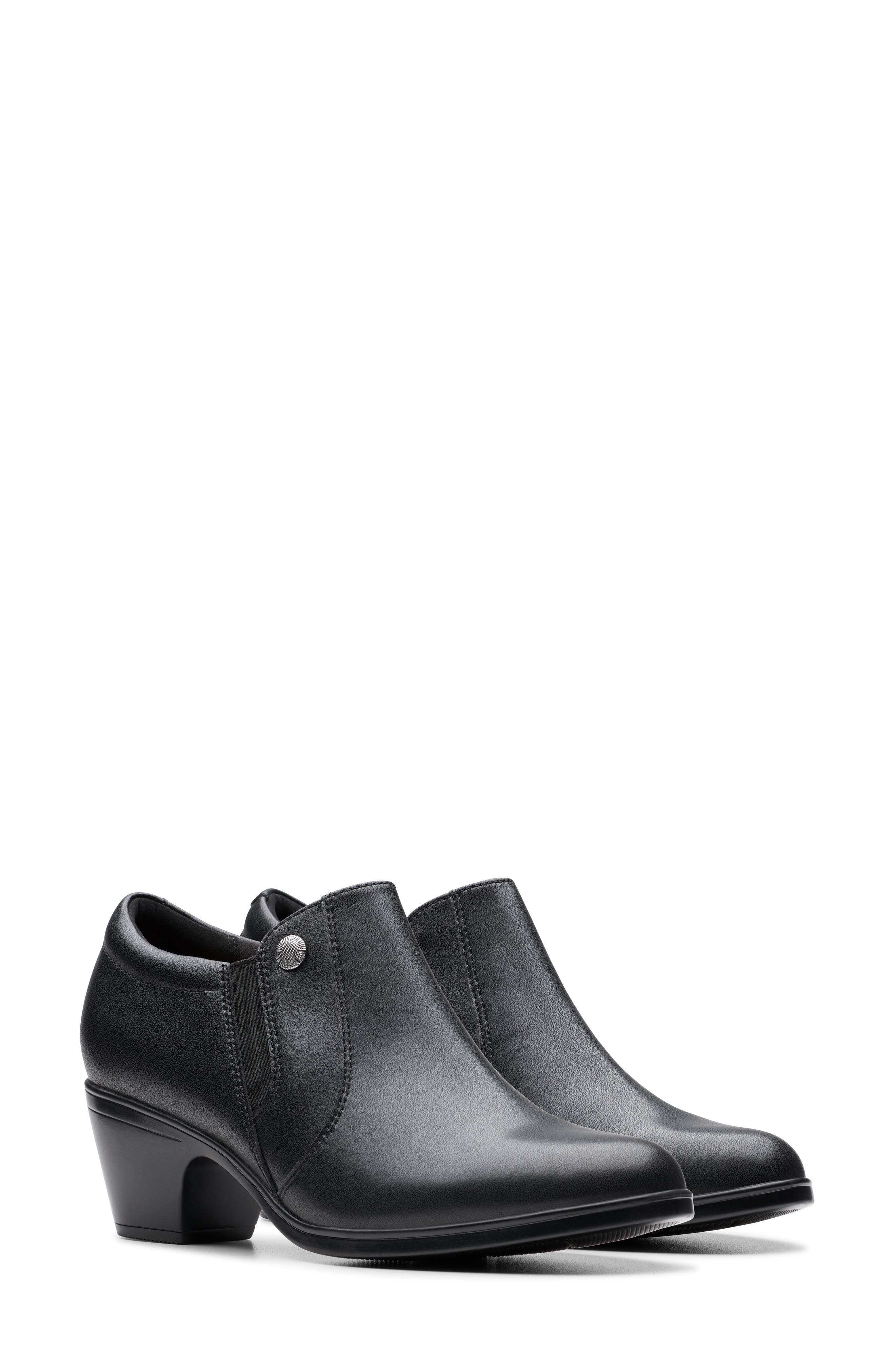 Emily Reyna Bootie, Alternate, color, BLACK LEATHER