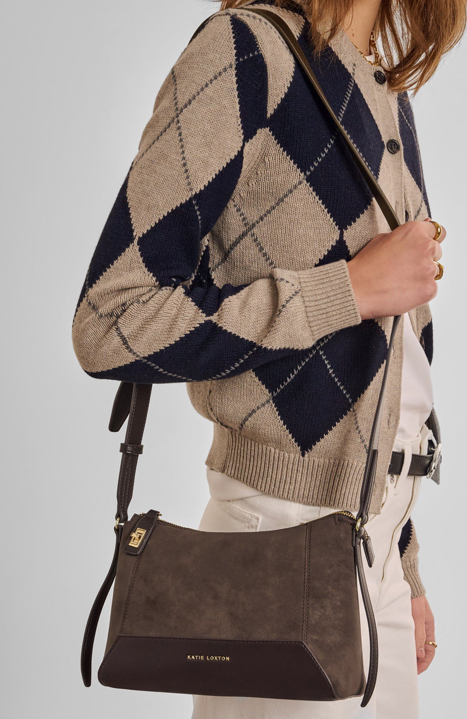Charlbury Crossbody Bag, Alternate, color, Bitter Chocolate Suedette