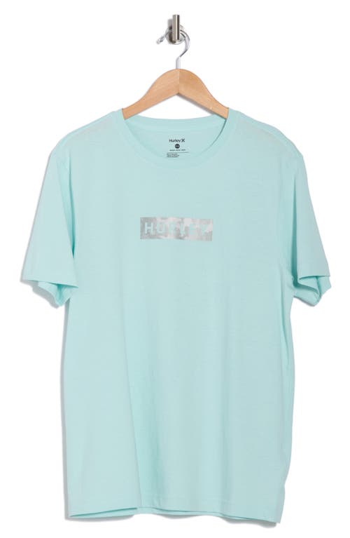 Hurley Logo Cotton Graphic T-shirt In Blue
