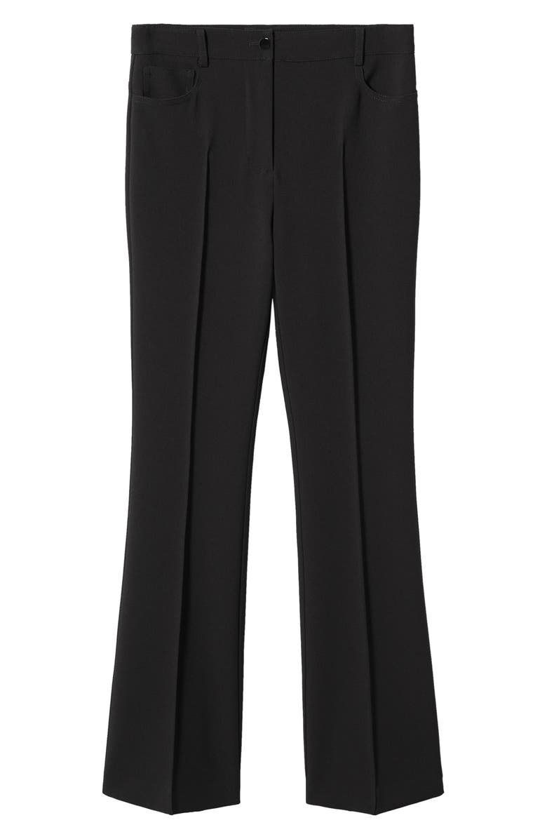 MANGO Pleated Flare Trousers, Alternate, color, 