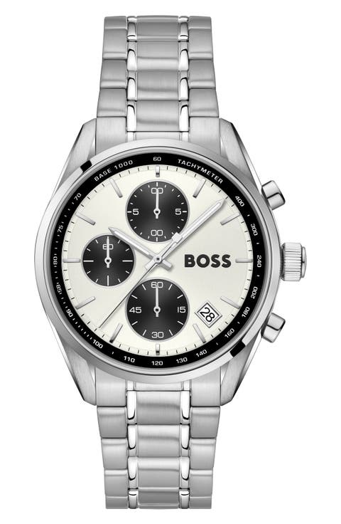 Grand Prix Chronograph Bracelet Watch, 38mm