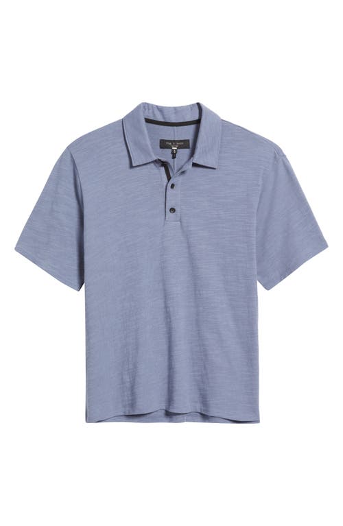Rag & Bone Classic Flame Polo In Blue
