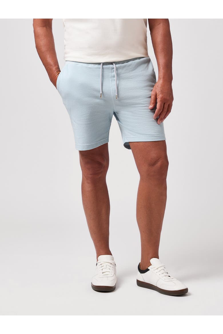 Terry Knit Comfort Short Shorts, Main, color, Light Blue