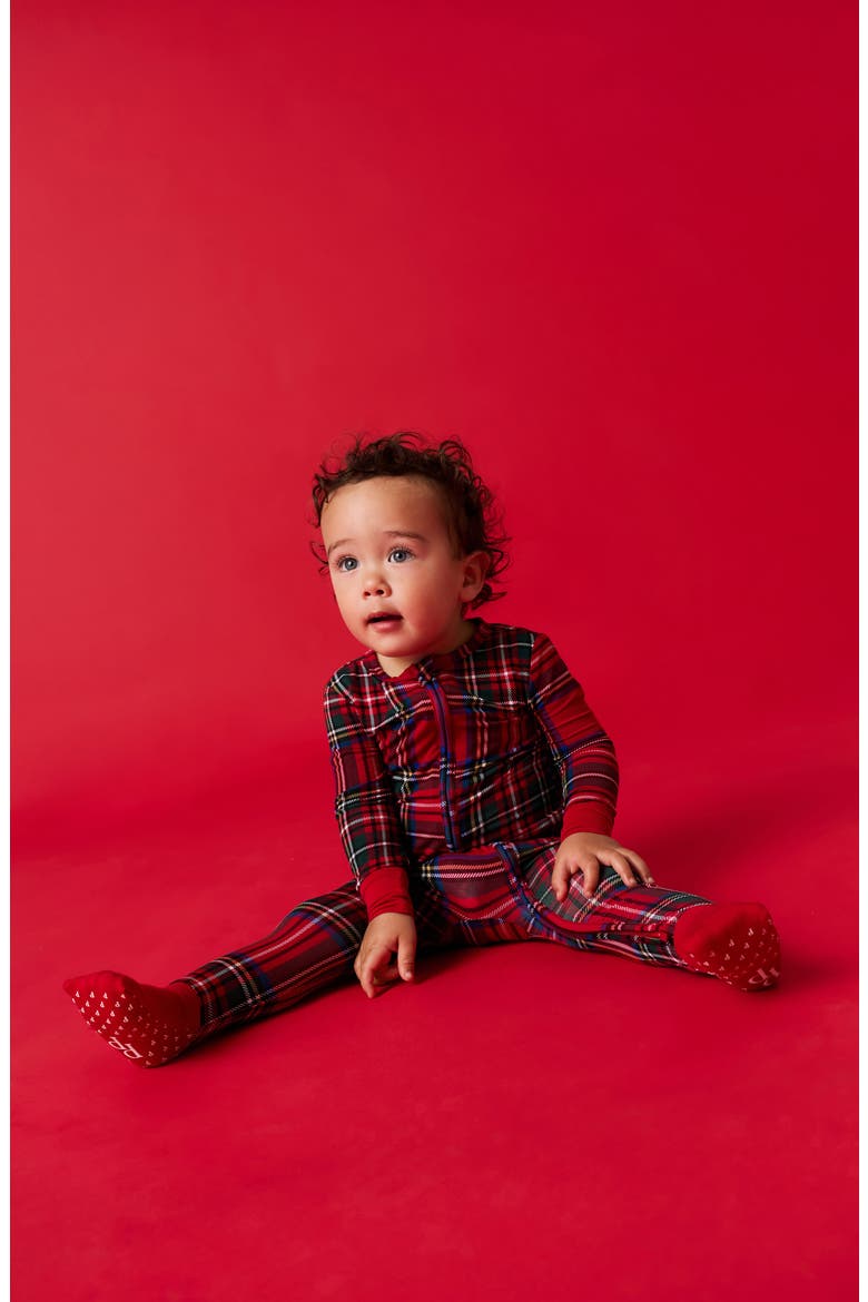 Convertible One-Piece Pajamas, Alternate, color, RED