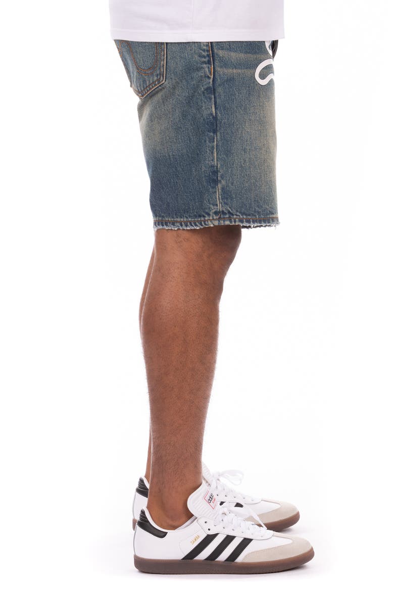 Blueberry Yogurt Denim Shorts, Alternate, color, BLUE SHADE