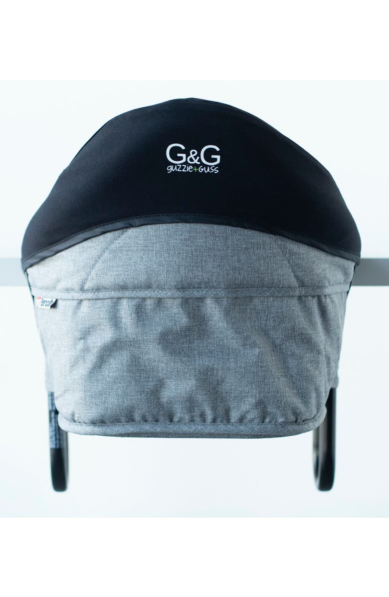 Guzzie and Guss Perch Seat Liner | Protective Cover for Perch Hook-on Highchair. Machine Washable, Alternate, color, Black