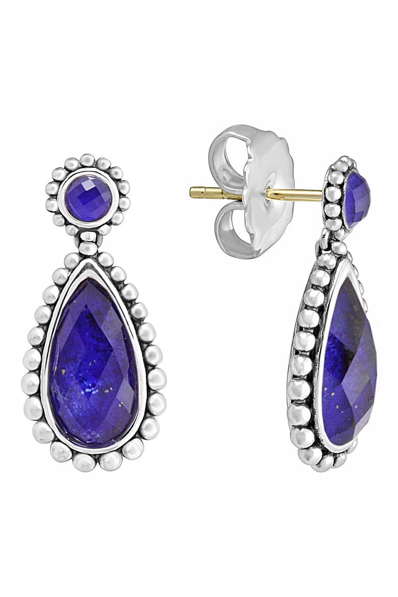 'Maya' Teardrop Earrings, Alternate, color, LAPIS