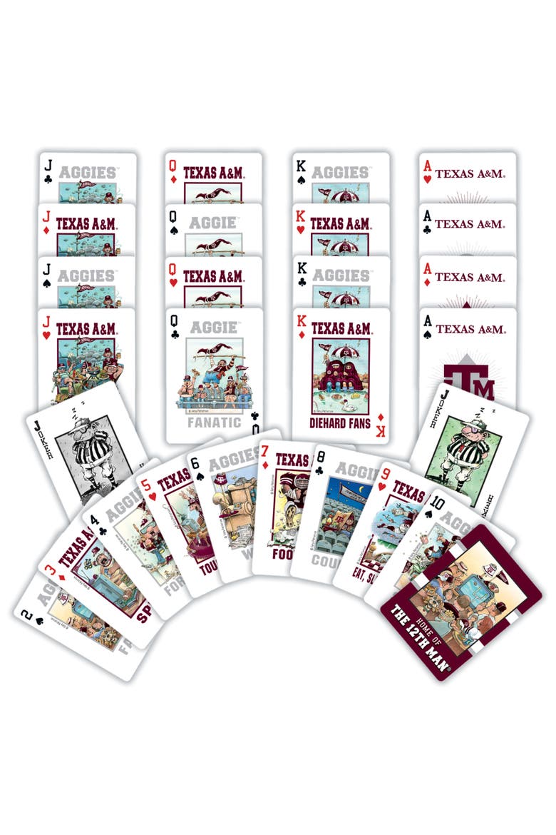 Texas A&M Aggies Fan Deck Playing Cards, Alternate, color, Multicolor