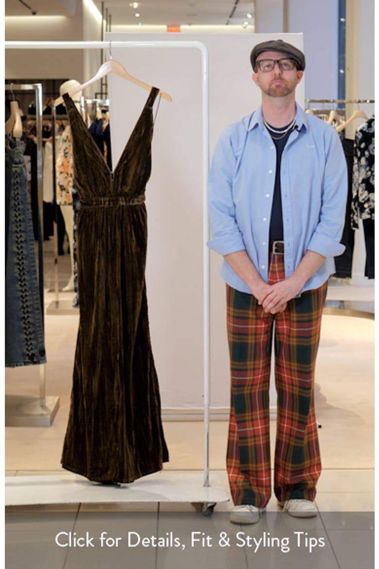 Melody Crushed Velvet Jumpsuit video