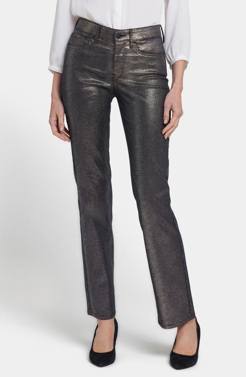 Marilyn Coated Straight Leg Jeans