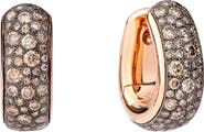 Pomellato Iconica Diamond Huggie Hoop Earrings