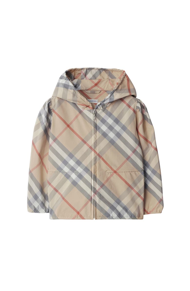Burberry Check Cotton Blend Jacket, Main, color,