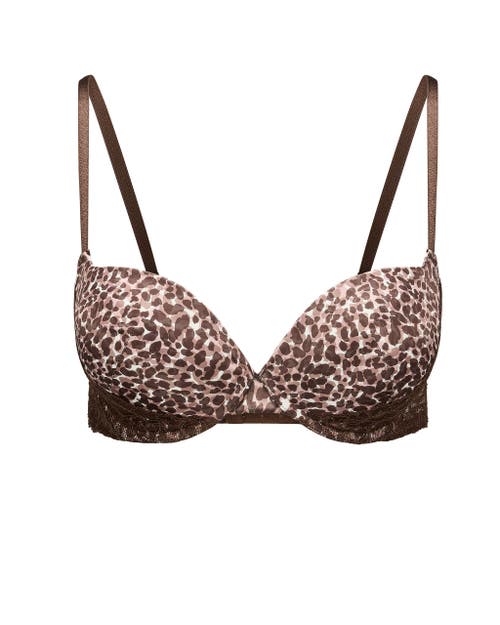 Adore Me Haley Push Up Plunge Bra In Brown