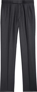 Thom Browne Fit 1 Pinstripe Wool Backstrap Pants