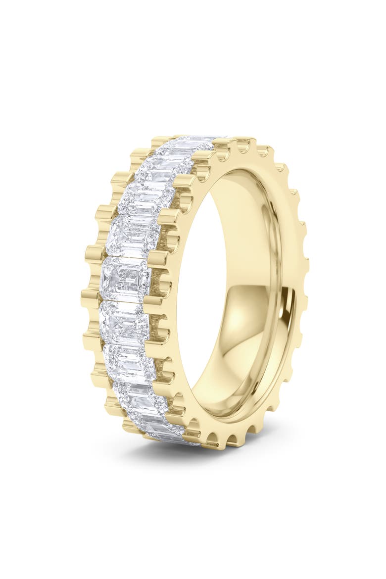 Emerald Lab Grown Diamond Channel Ring, Alternate, color, 18K YELLOW GOLD