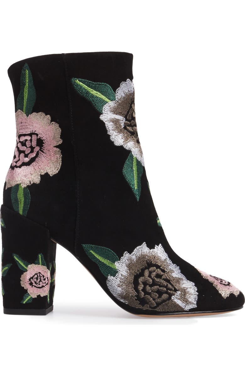 Rebecca Minkoff Bryce Flower Embroidered Bootie, Alternate, color,