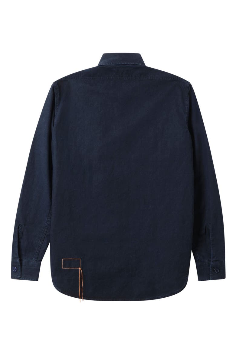 CPO Denim Overshirt, Alternate, color, BLUE