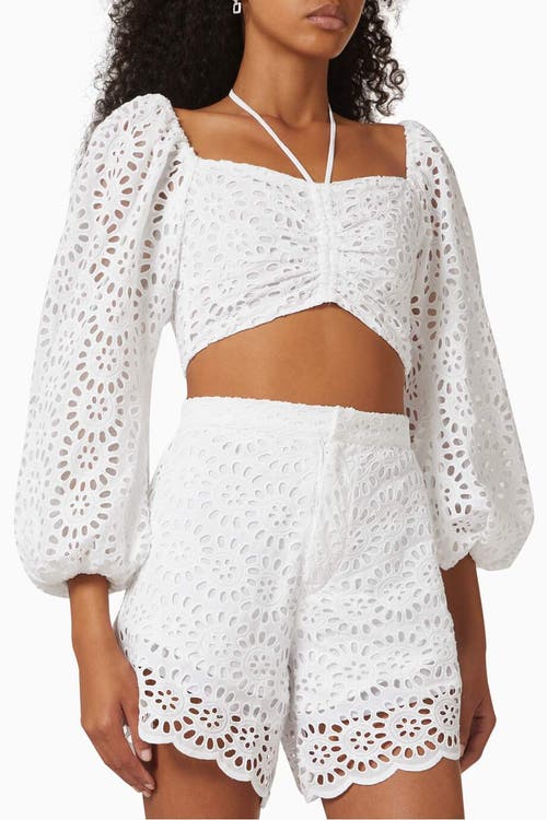 No Pise La Grama Lucia Top In White