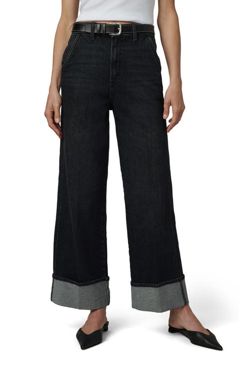 The Trixie Cuffed Wide Leg Trouser Jeans (Mindset)