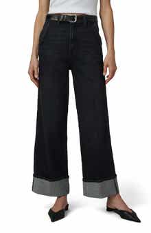 Joe's The Trixie Cuffed Wide Leg Trouser Jeans