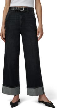 Joe's The Trixie Cuffed Wide Leg Trouser Jeans