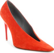 Balenciaga Duchesse Asymmetric Pointed Toe Pump