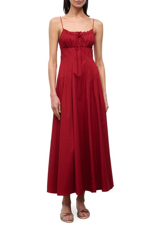 Margi Sleeveless Stretch Cotton Maxi Dress