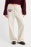 Good American The Brushed Fleece Wide Leg Sweatpants