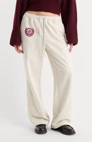 Good American The Brushed Fleece Wide Leg Sweatpants