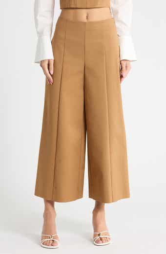 Kallin High Waist Cropped Wide Leg Pants