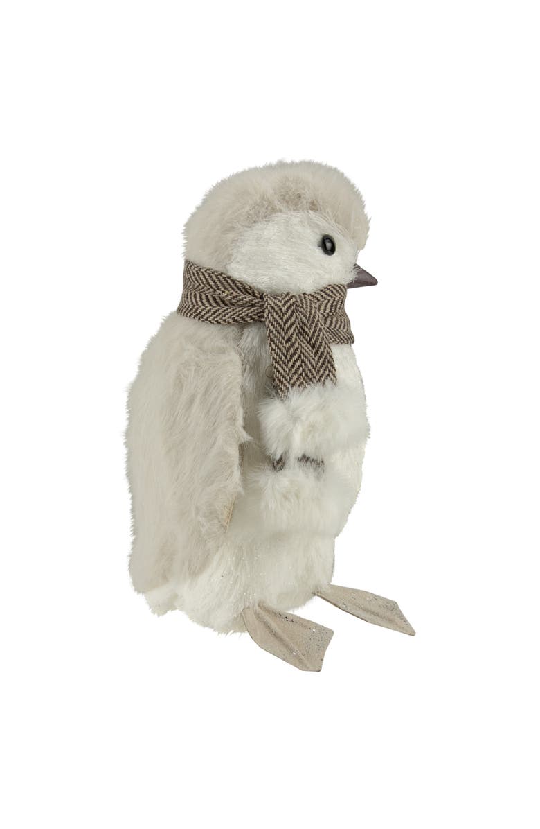 Northlight Sisal Penguin with Scarf Christmas Figure - 8", Alternate, color, Ivory
