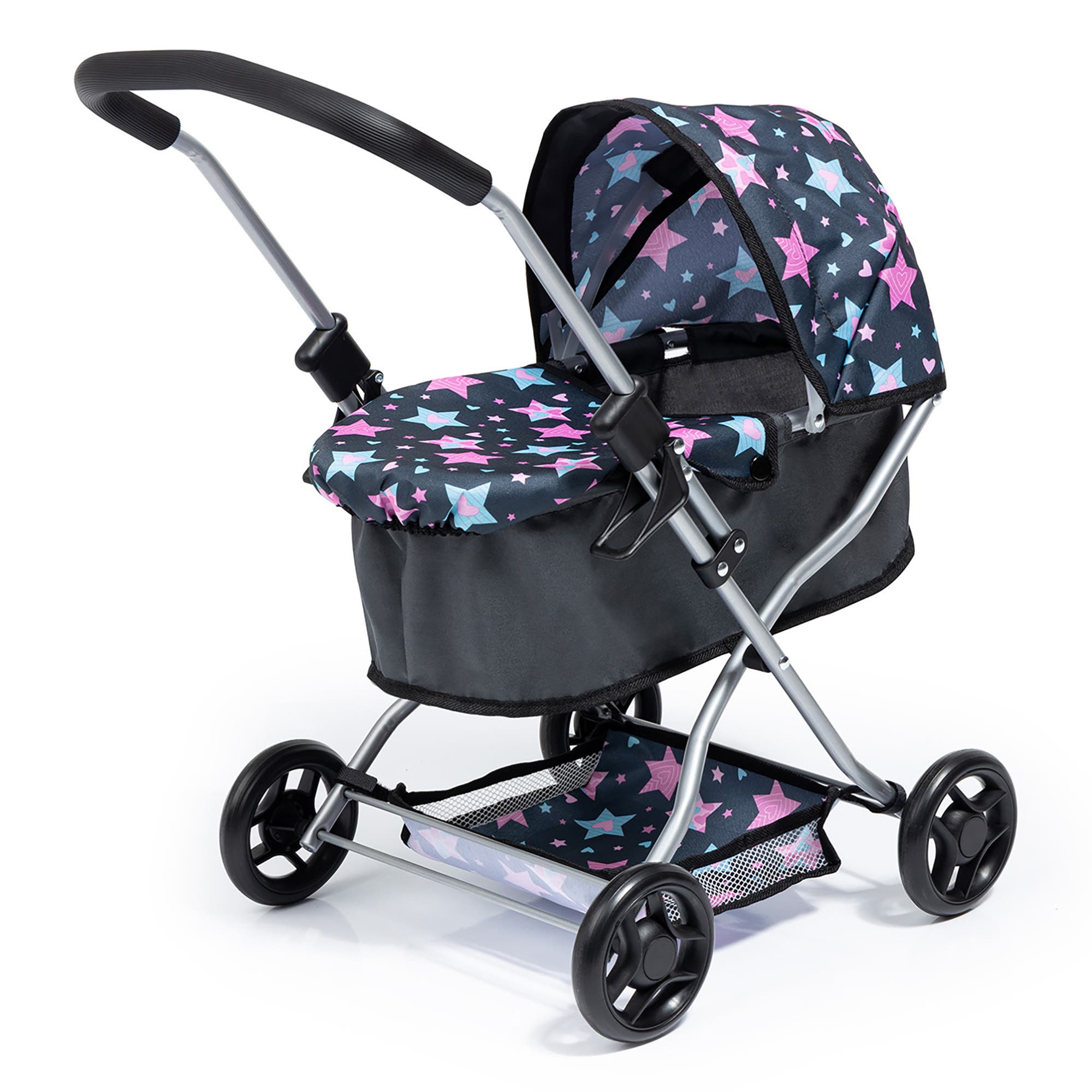 Bayer Design Pram Starter Blue Pink, Stars in Multicolored 
