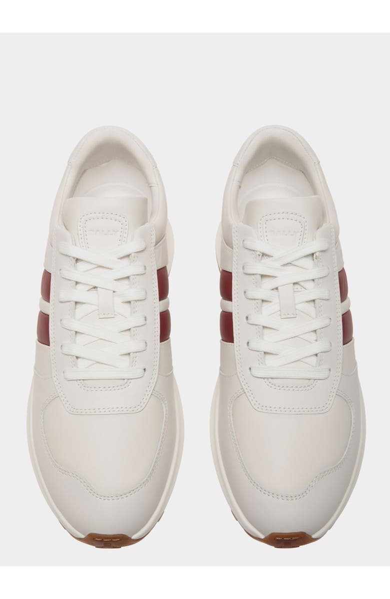 Bally Outline Sneaker in Leather, Alternate, color, White