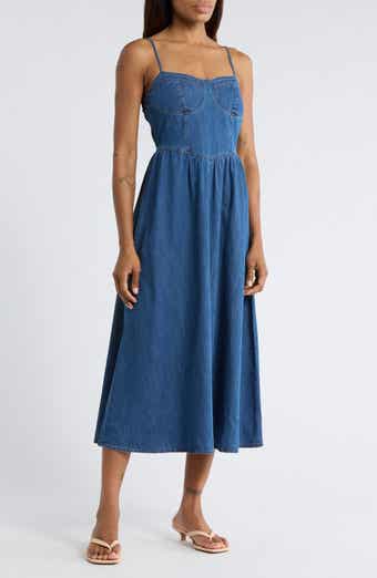 Blu Pepper Sweetheart Midi Dress