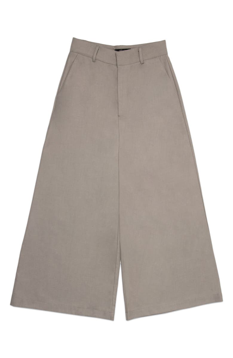 DELUC Martin Pleated Wide Leg Pants, Main, color, Light Grey