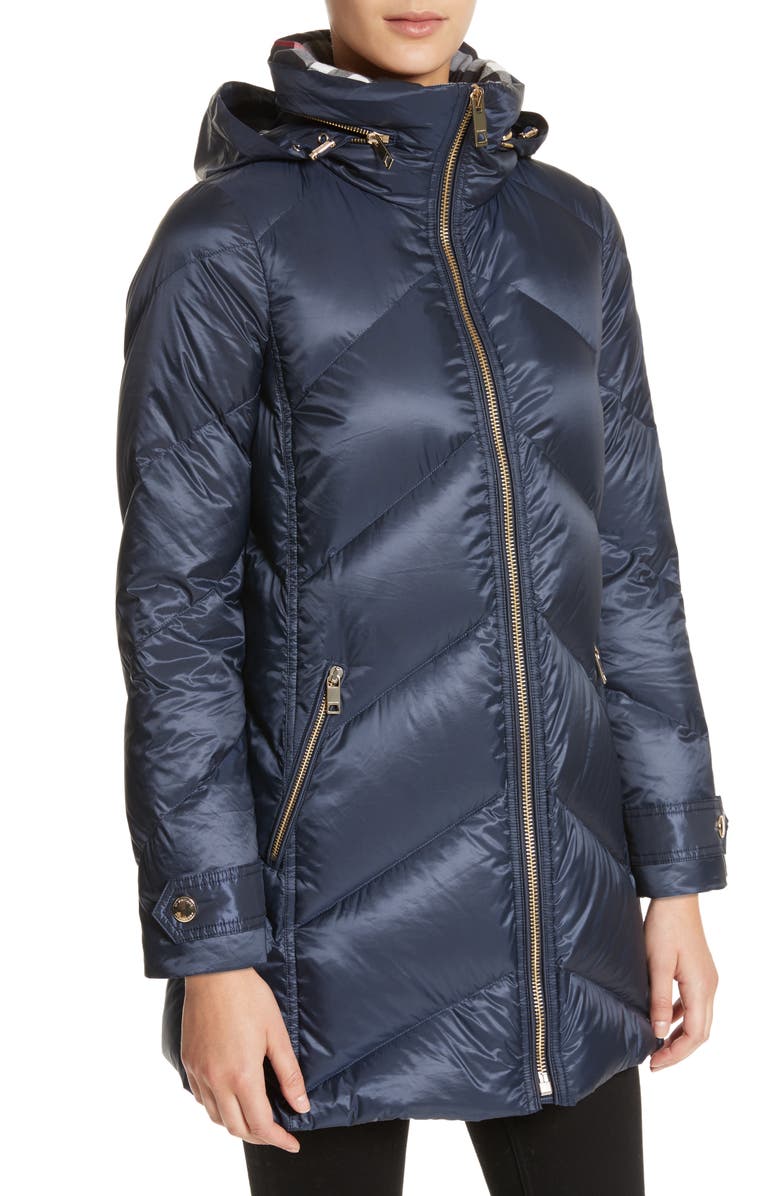 Burberry Eastwick Chevron Quilted Coat, Alternate, color,